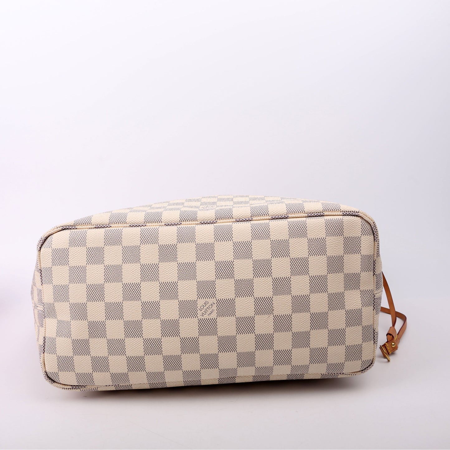 Louis Vuitton Neverfull With Wallet MM Damier Azur Pink
