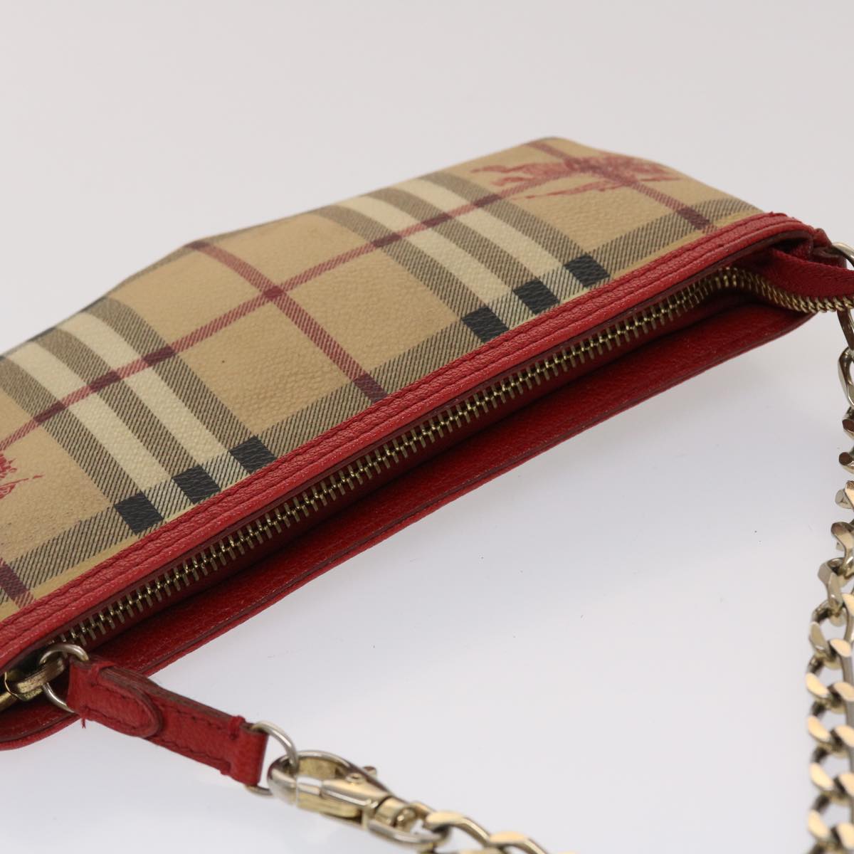 BURBERRY Haymarket Clutch Bag