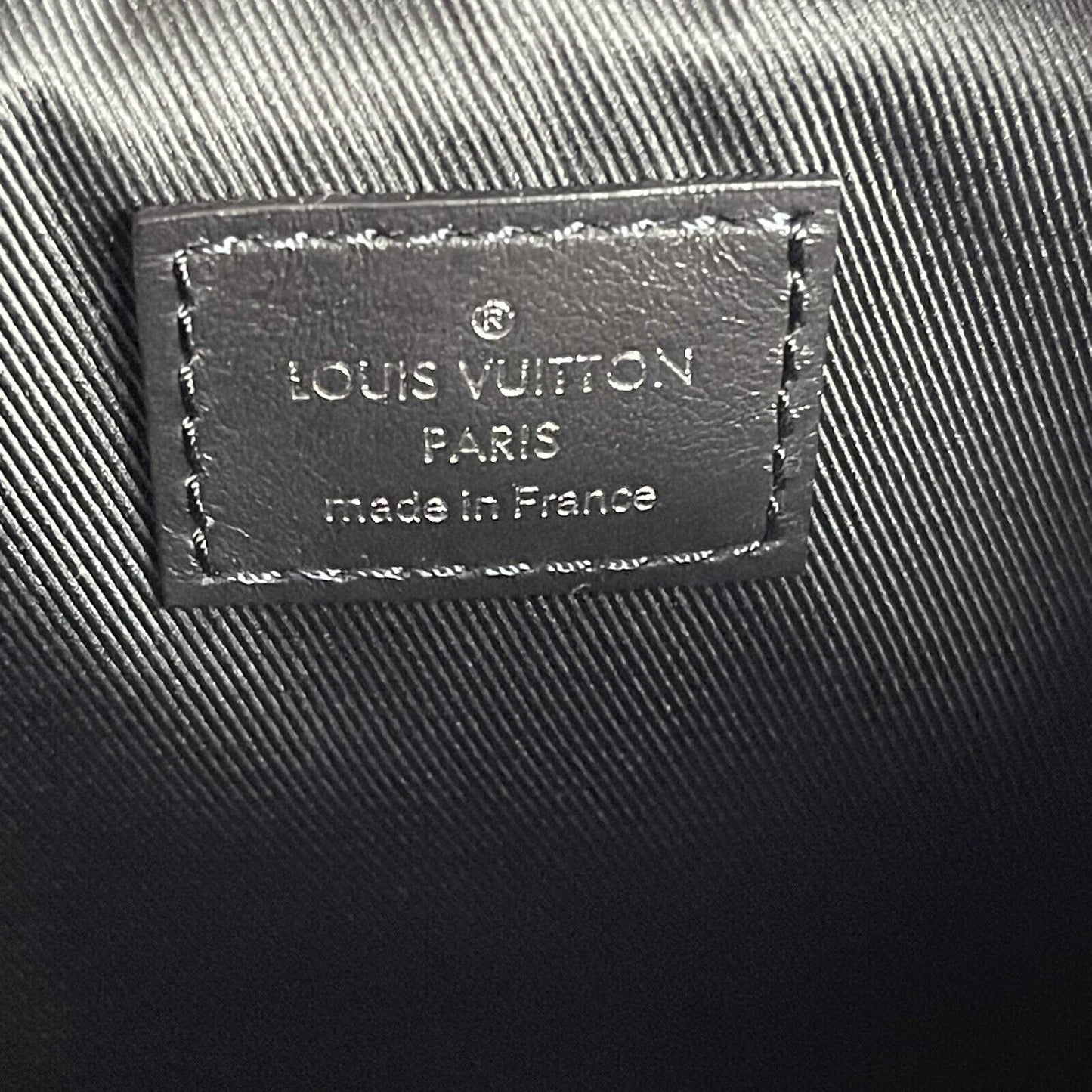 LOUIS VUITTON Reverse Monogram Eclipse Keepall XS Black Crossbody Bag