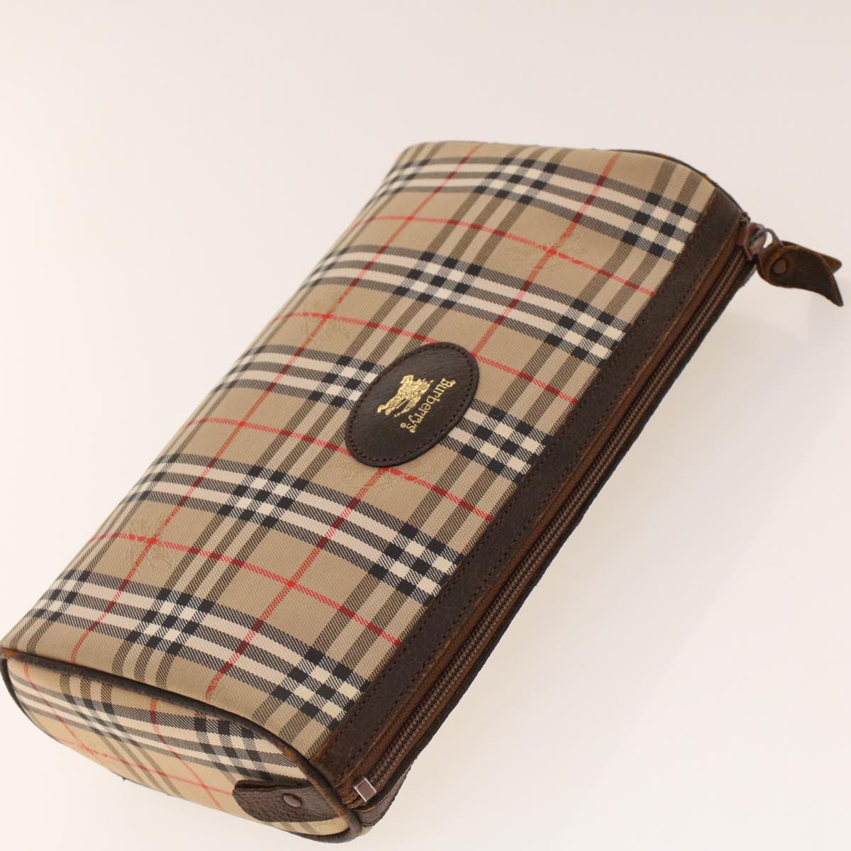 BURBERRY Haymarket Clutch Bag