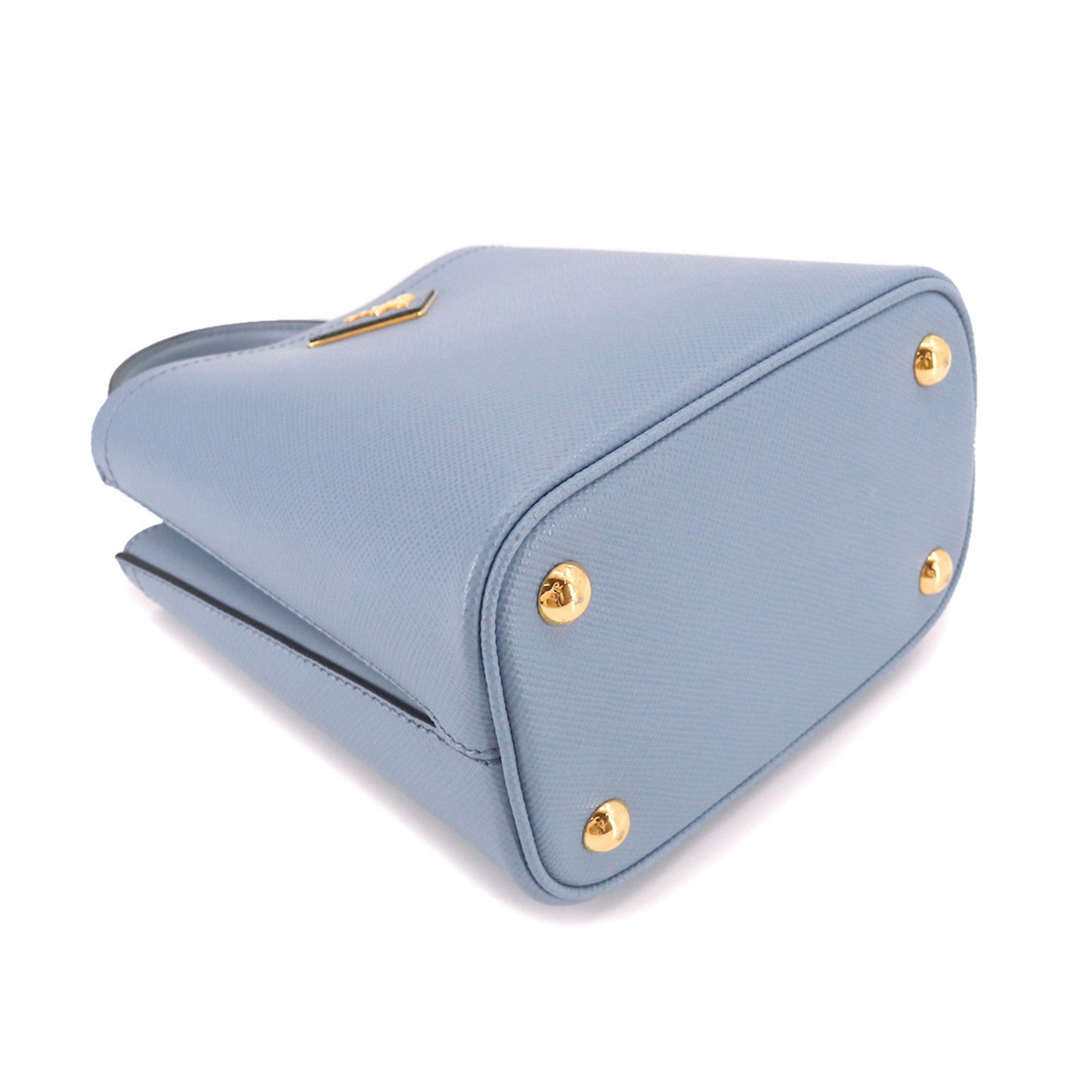 Prada Panier 2way Hand Shoulder Bag Saffiano Leather Blue