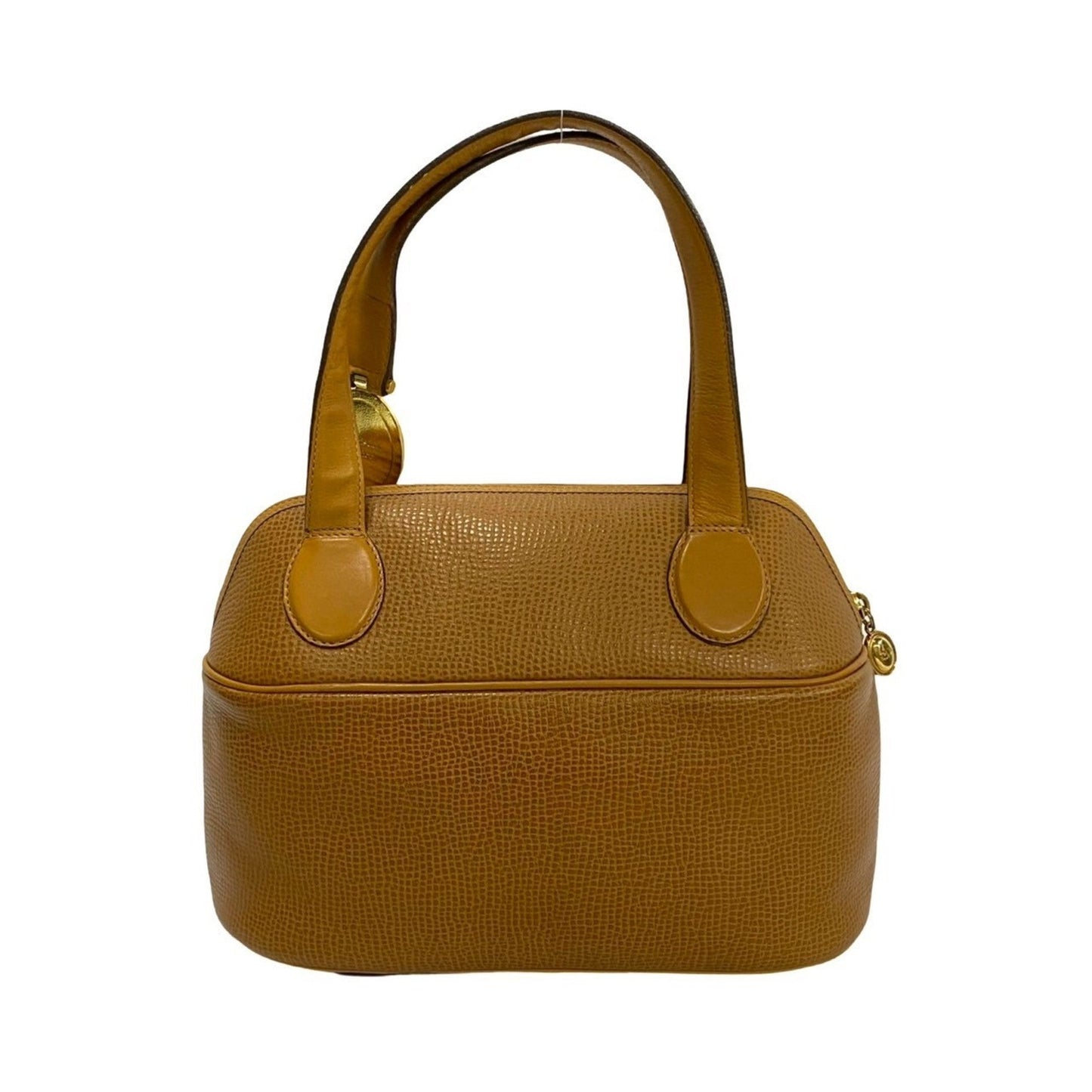 Christian Dior Brown Leather Boston Bag Handbag