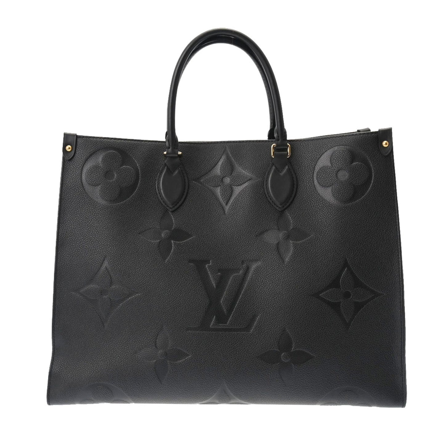 LOUIS VUITTON Monogram Empreinte On the Go GM Noir Women's Leather Handbag
