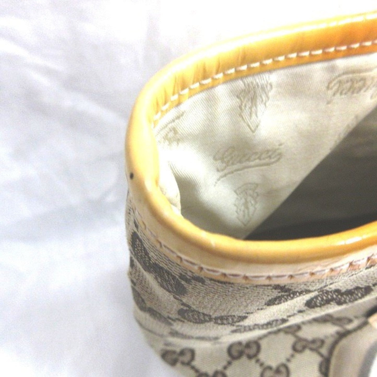 Gucci Leather Canvas Tote