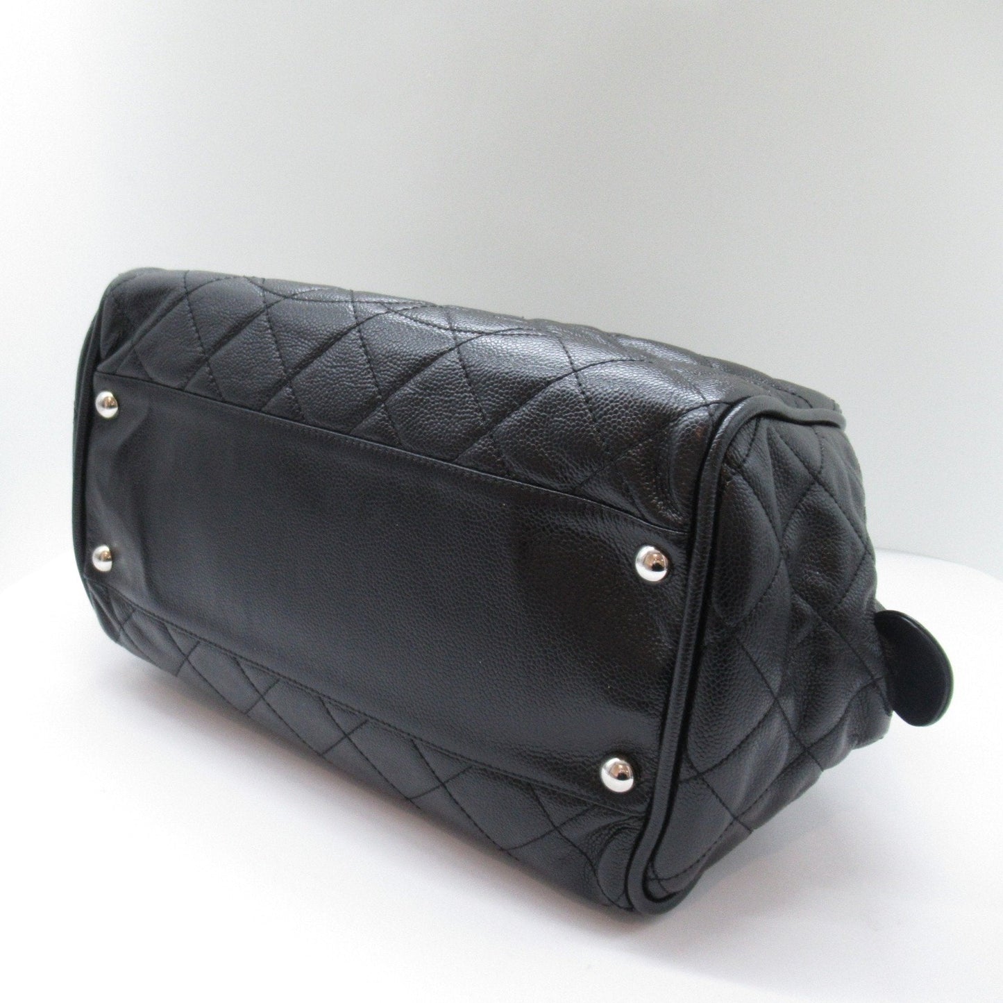 CHANEL Boston bag Black Caviar Skin Grained Calf