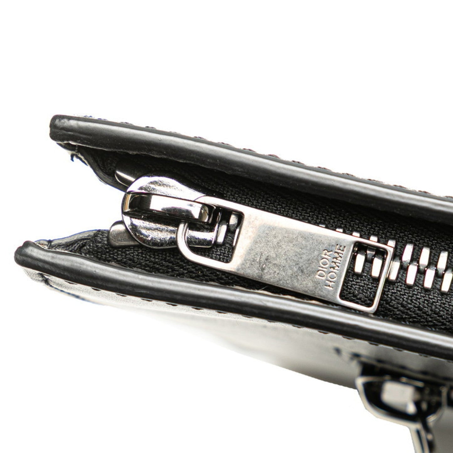 Christian Dior Black Leather Clutch Bag