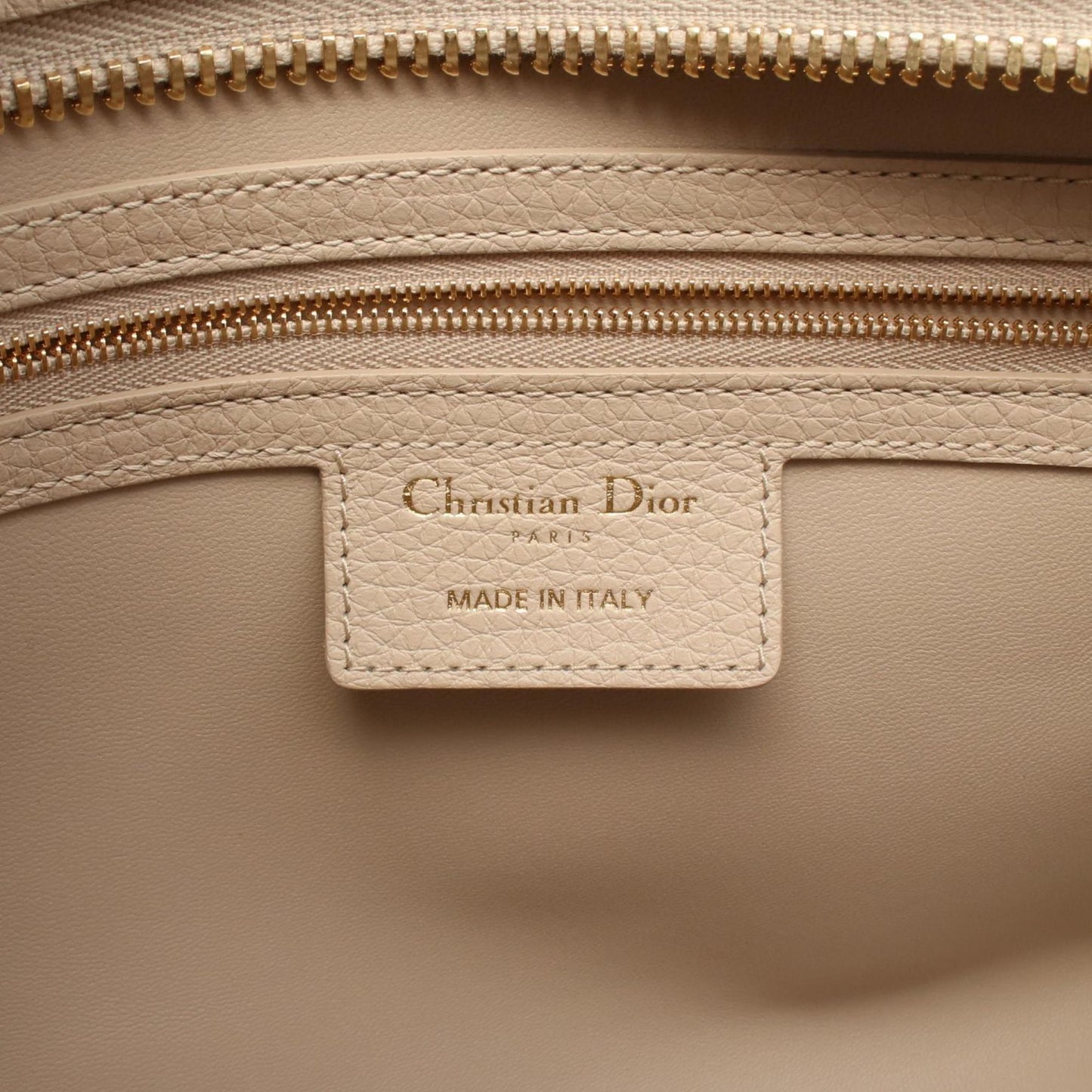 Christian Dior Beige Leather Handbag