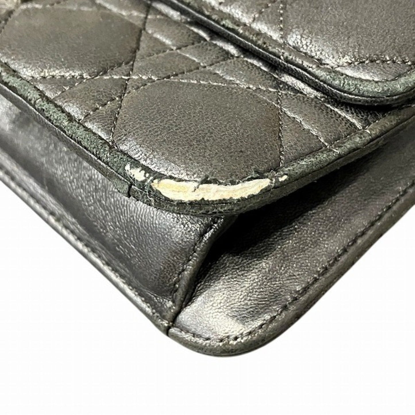 Christian Dior Black Leather Shoulder Bag