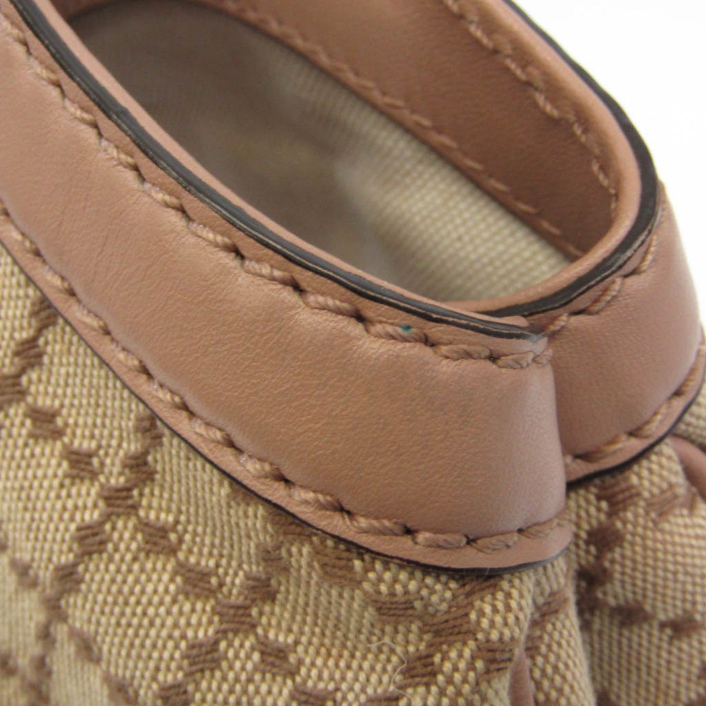Gucci Leather Canvas Handbag