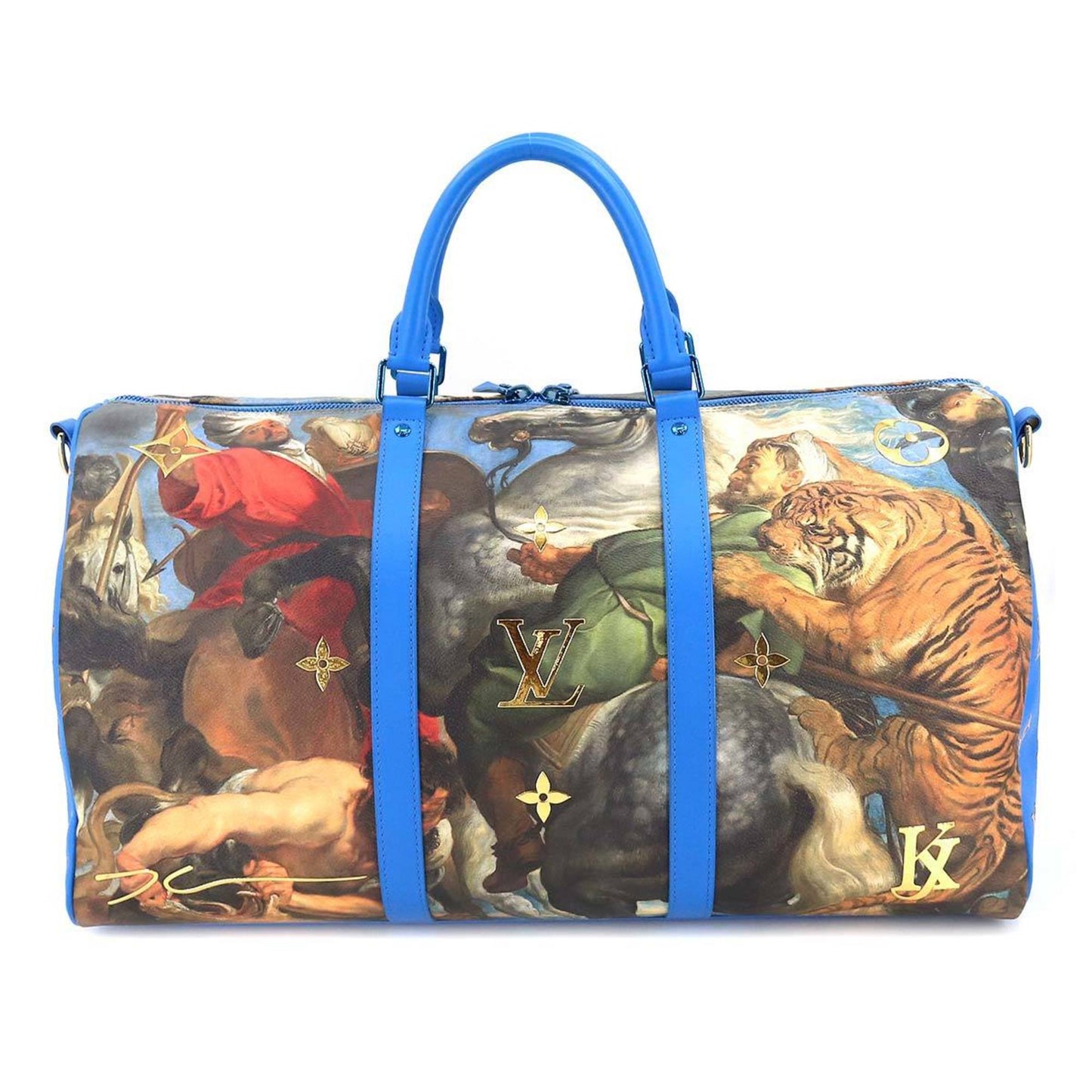 LOUIS VUITTON Masters Rubens Keepall Bandouliere 50 2way Boston Bag Blue M43344