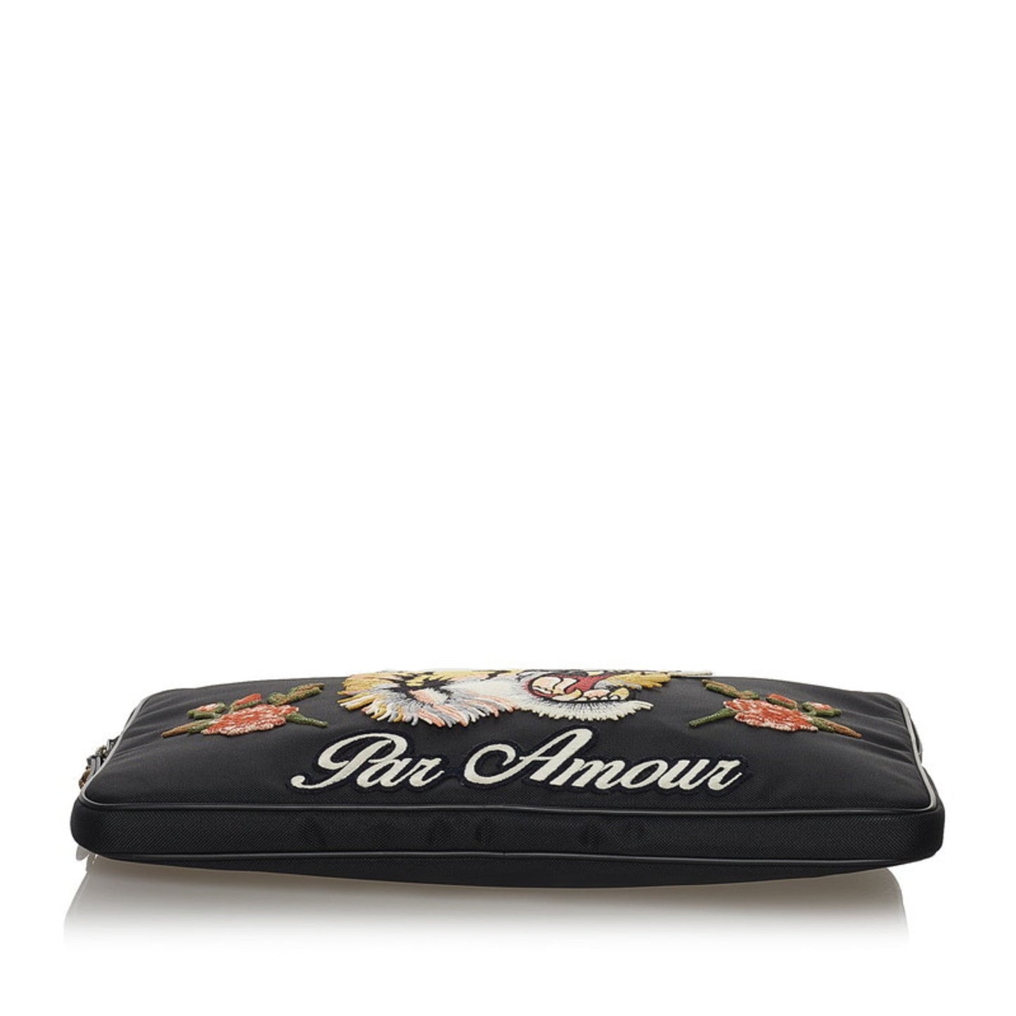Gucci Black Canvas Clutch
