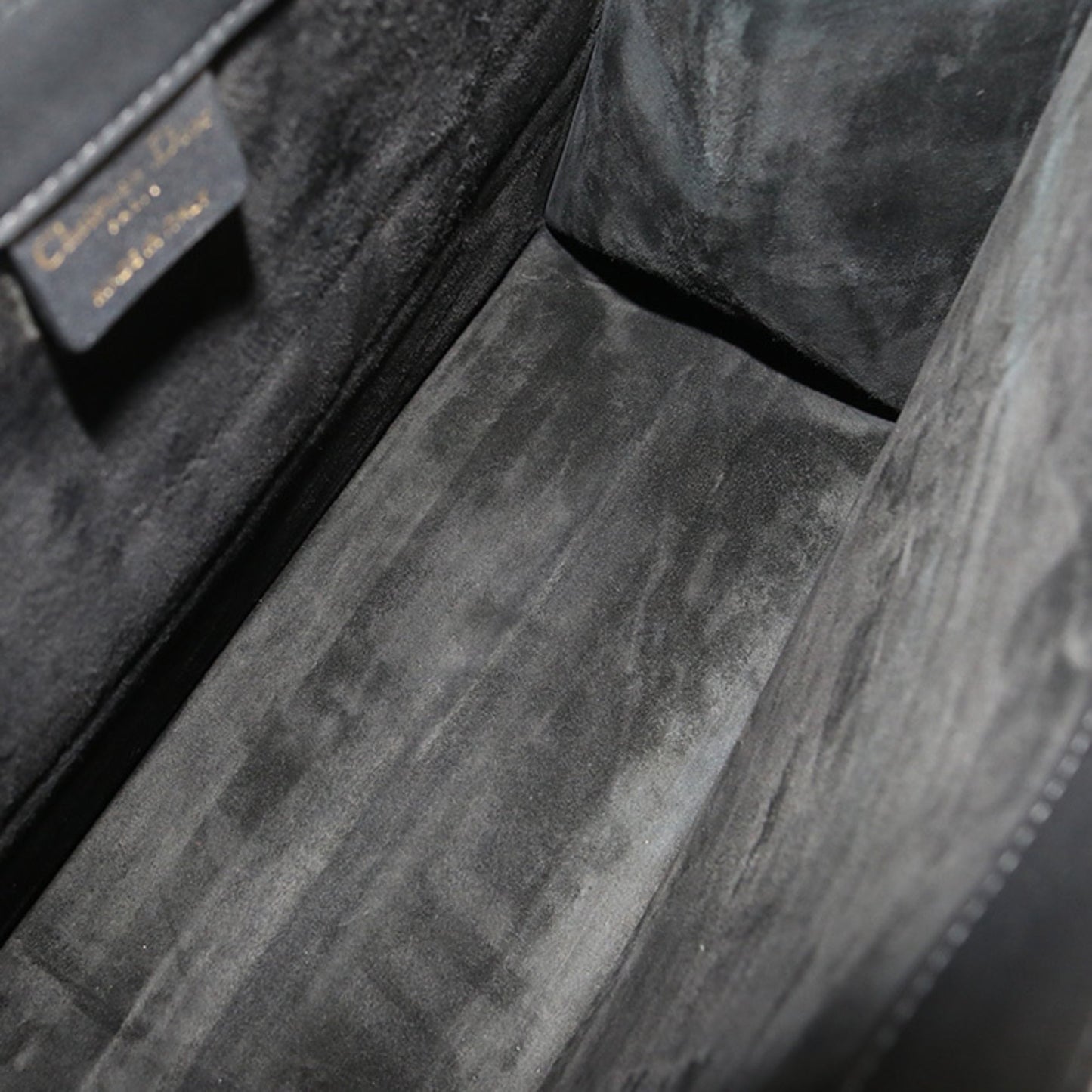 Christian Dior Black Leather Tote Bag