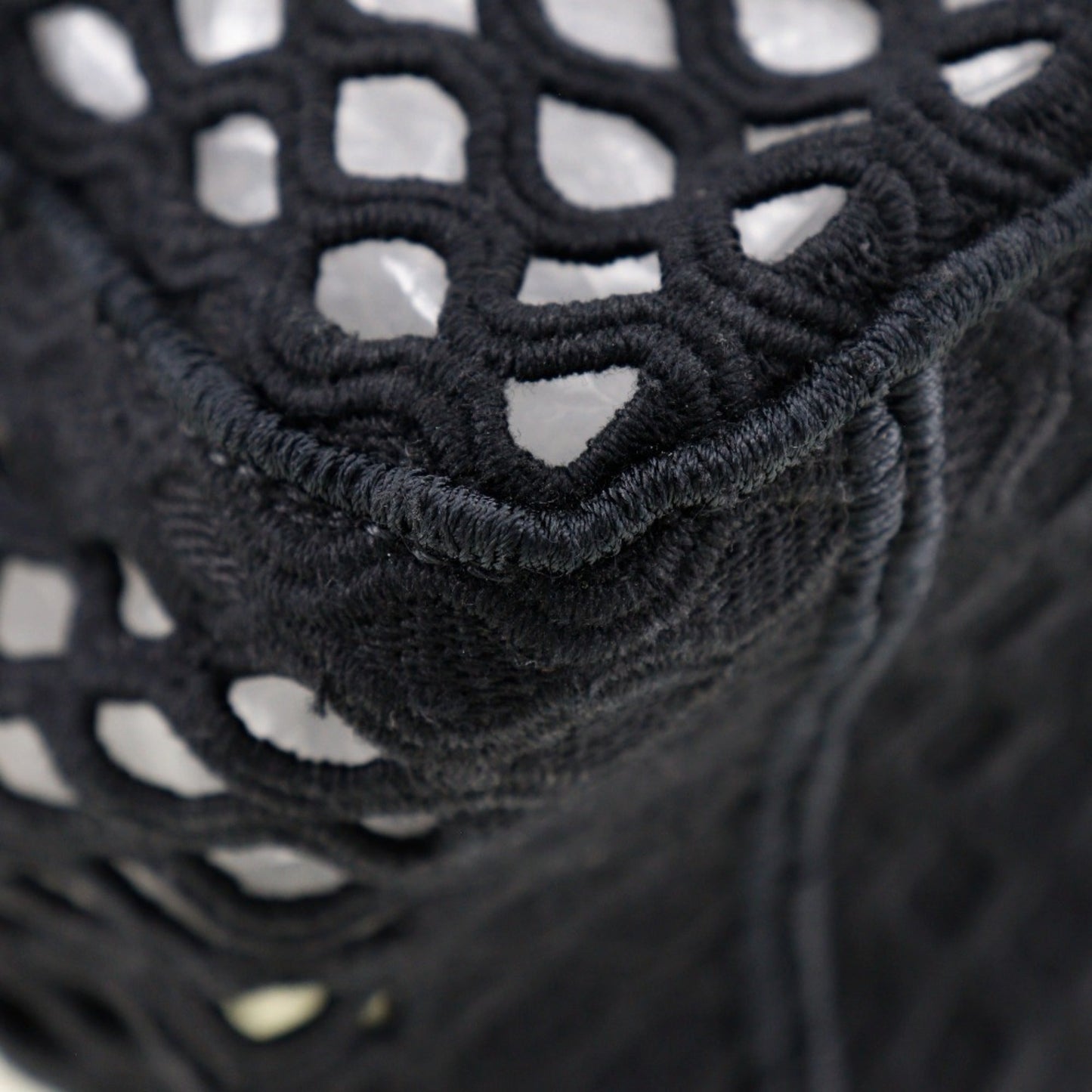 Christian Dior Black Mesh Messenger Bag Shoulder Bag