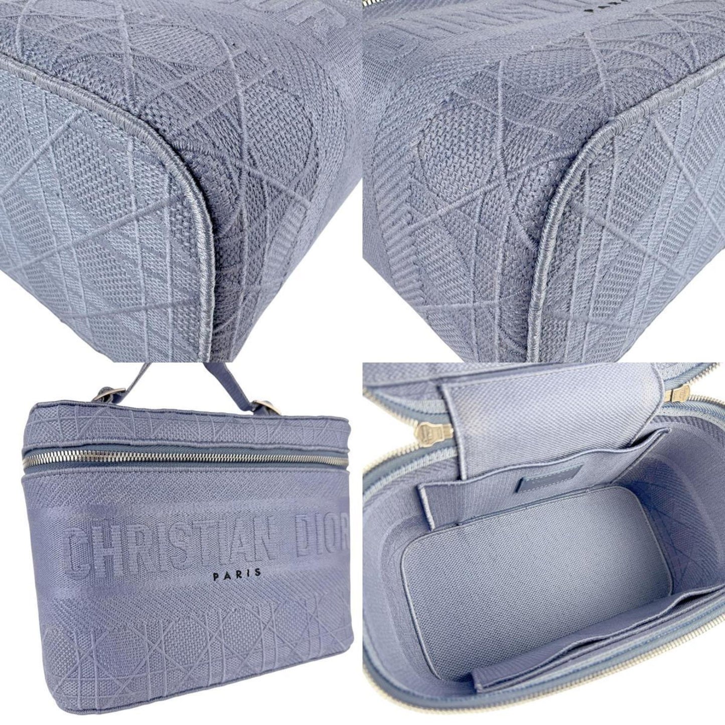 Christian Dior Blue Canvas Handbag