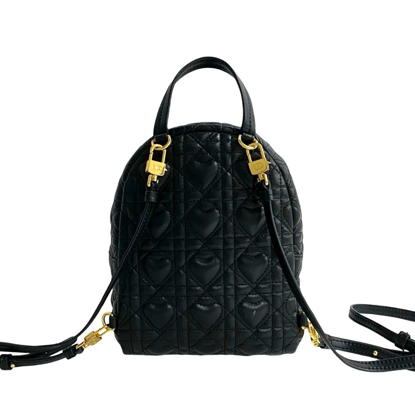 Christian Dior Black Leather Backpack