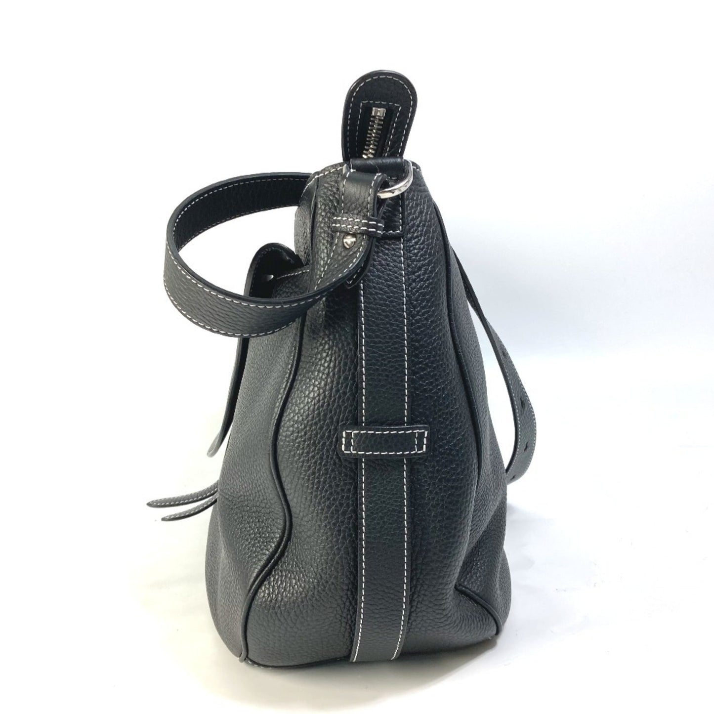 Christian Dior Black Leather Shoulder Bag