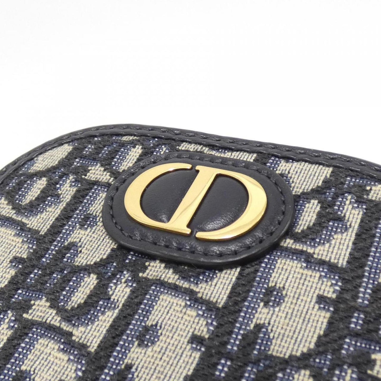 Christian Dior Blue Canvas Pouch Shoulder Bag