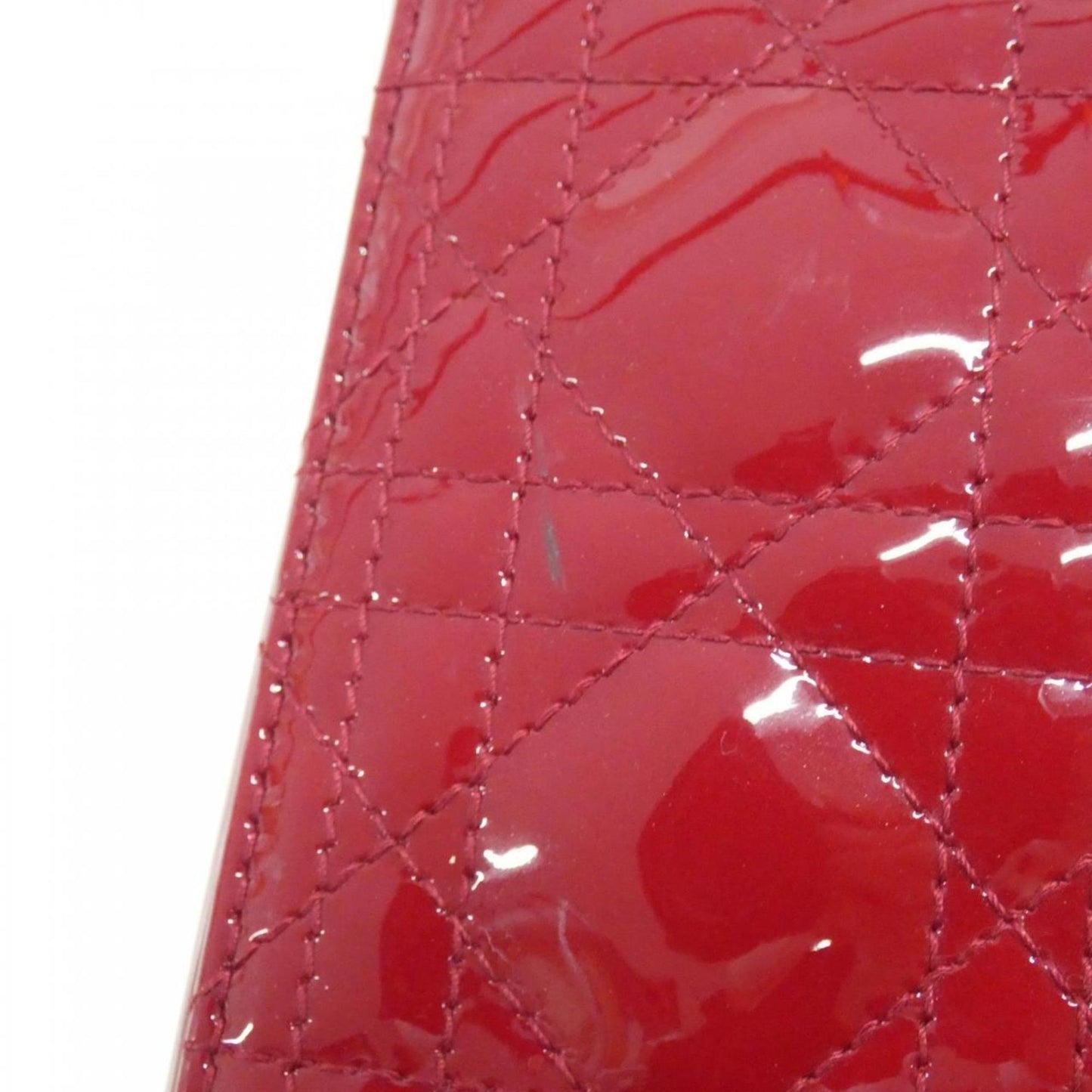 Christian Dior Cherry Red Leather Handbag