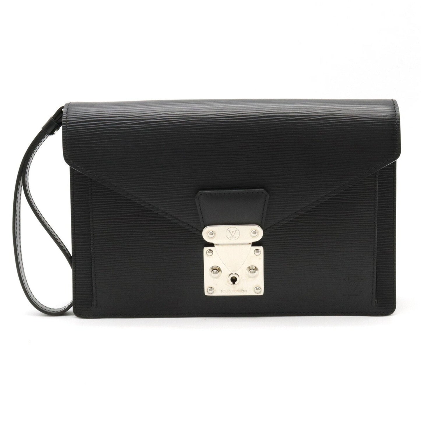 LOUIS VUITTON Epi Pochette Serie Dragonne Second Bag Noir Black Non-sticky