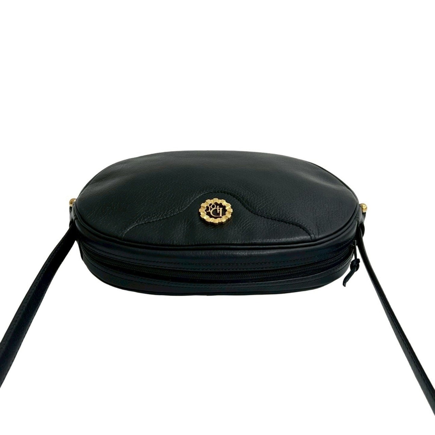 Christian Dior Black Leather Pochette Shoulder Bag