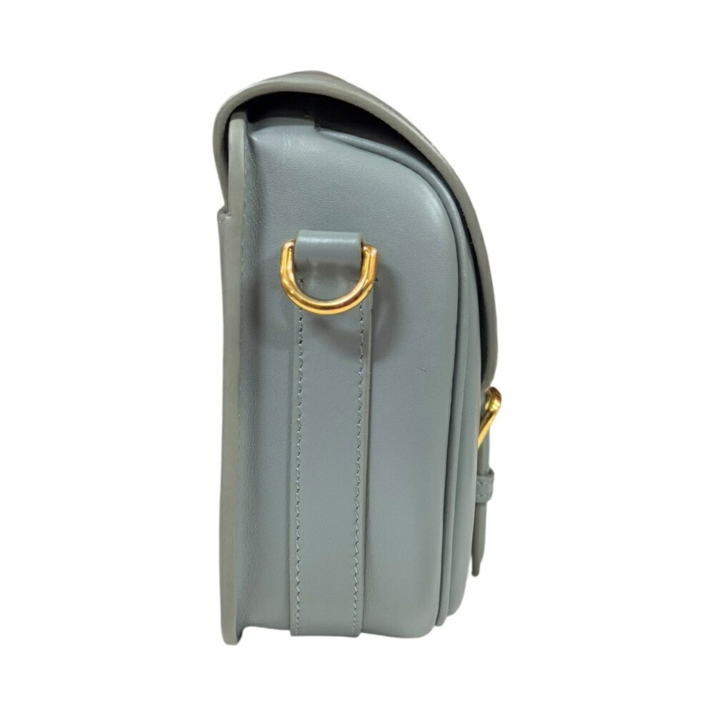 Christian Dior Gray Leather Shoulder Bag