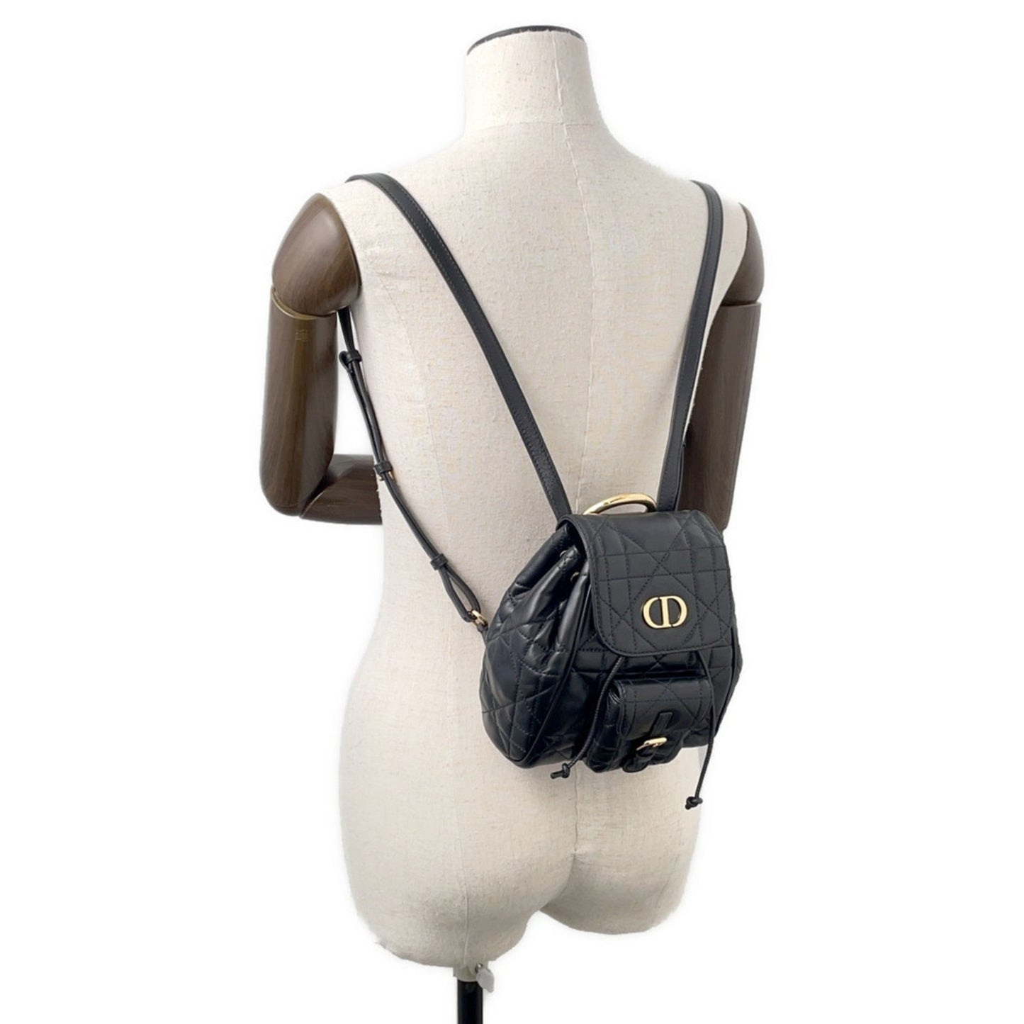 Christian Dior Black Leather Backpack