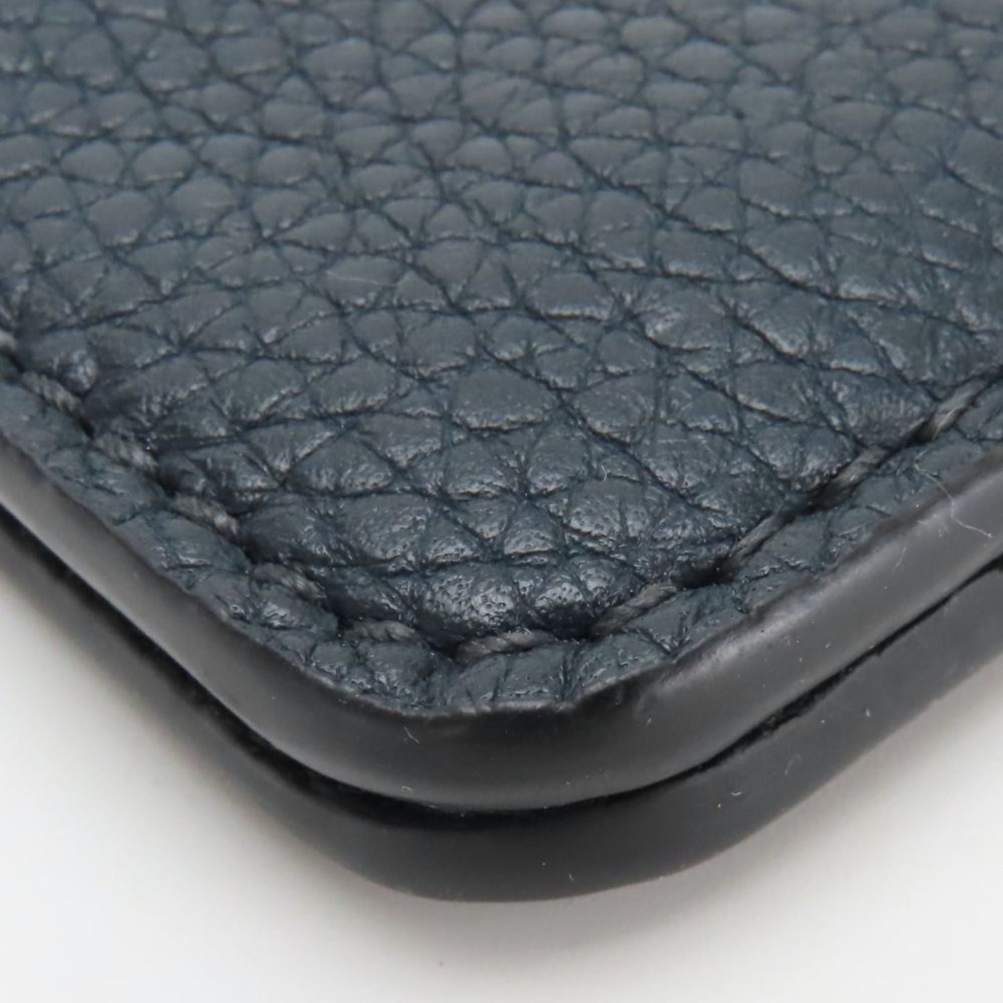 Christian Dior Navy Leather Clutch Bag Pouch