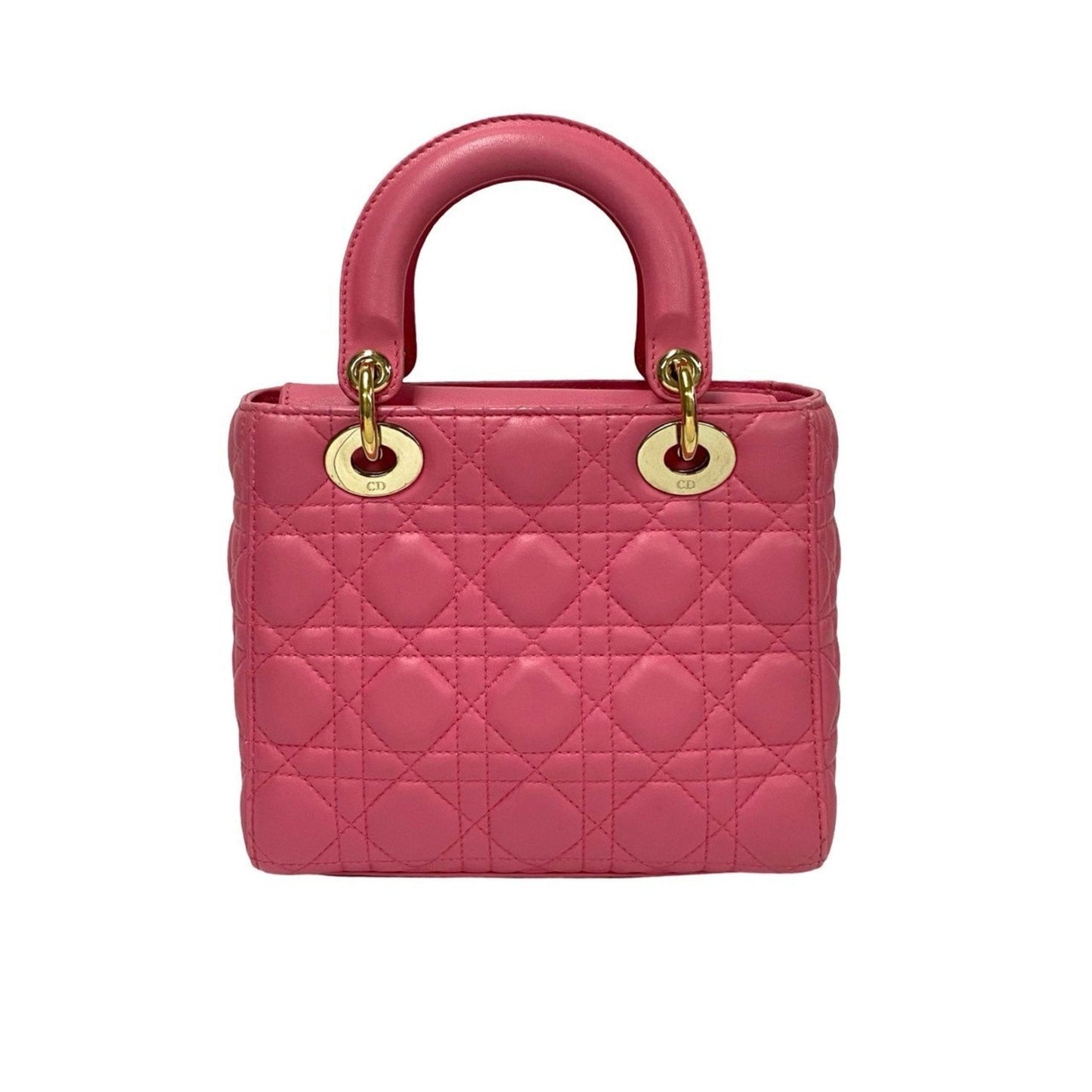 Christian Dior Pink Leather Handbag Shoulder Bag