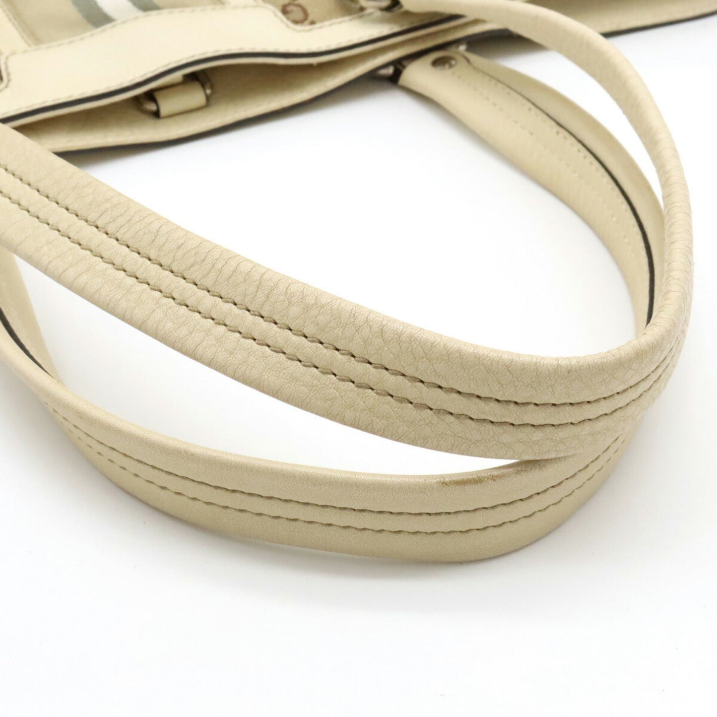 Gucci Leather Canvas Tote