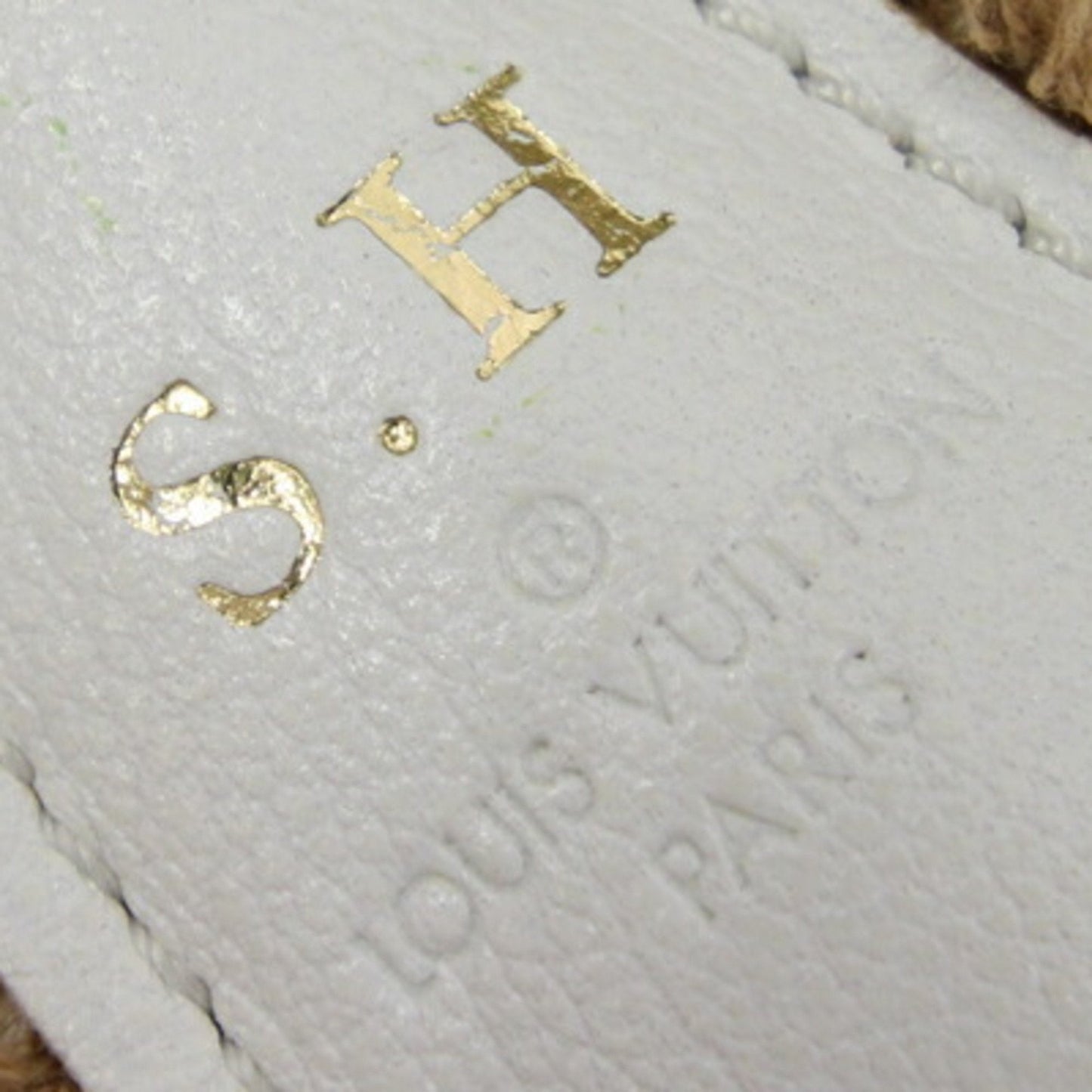LOUIS VUITTON Handbag Monogram Sabia Hippo MM M93496 Bronze Ladies Beige Strap