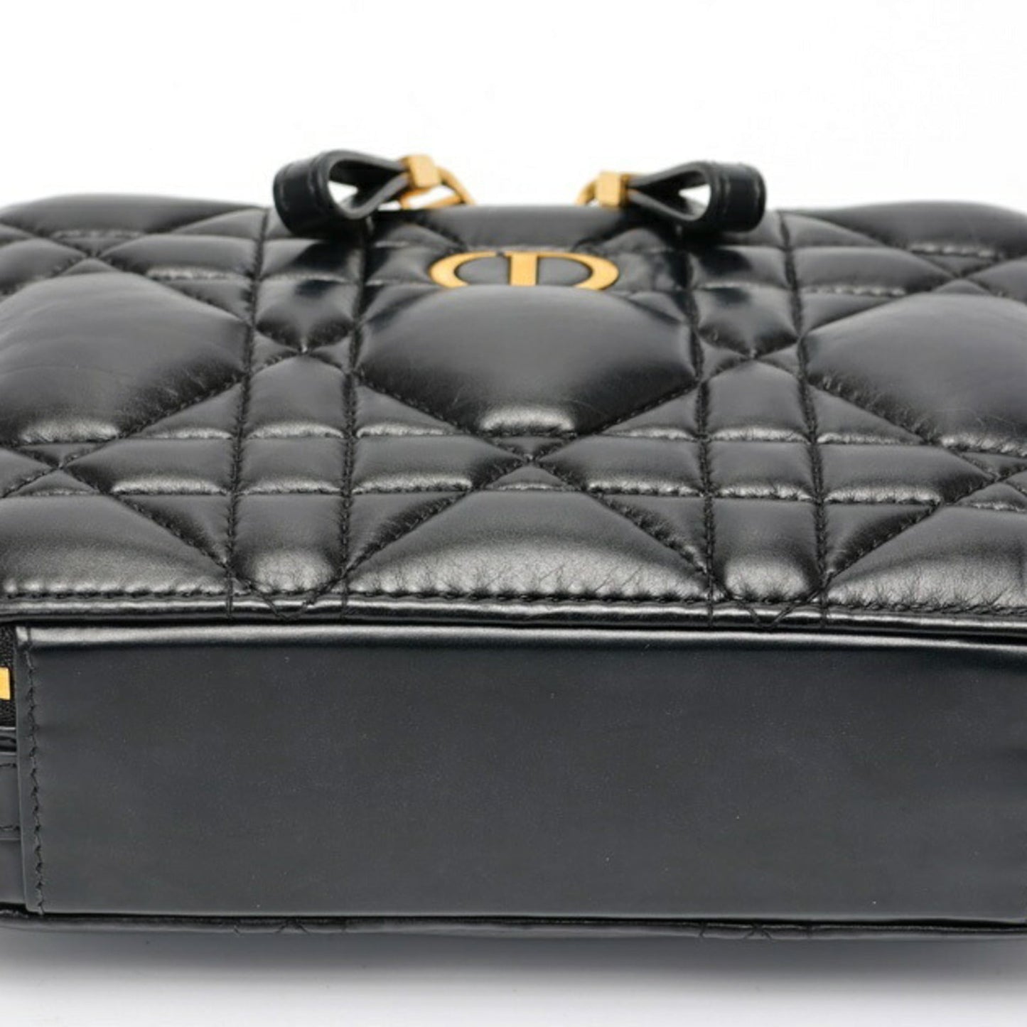 Christian Dior Black Quilting Leather Handbag