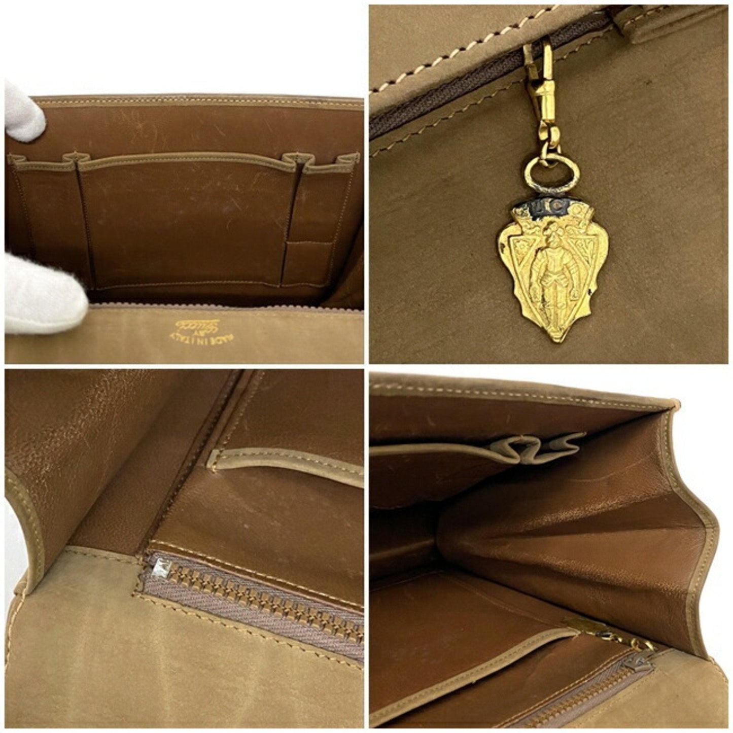 Gucci Beige Suede Clutch