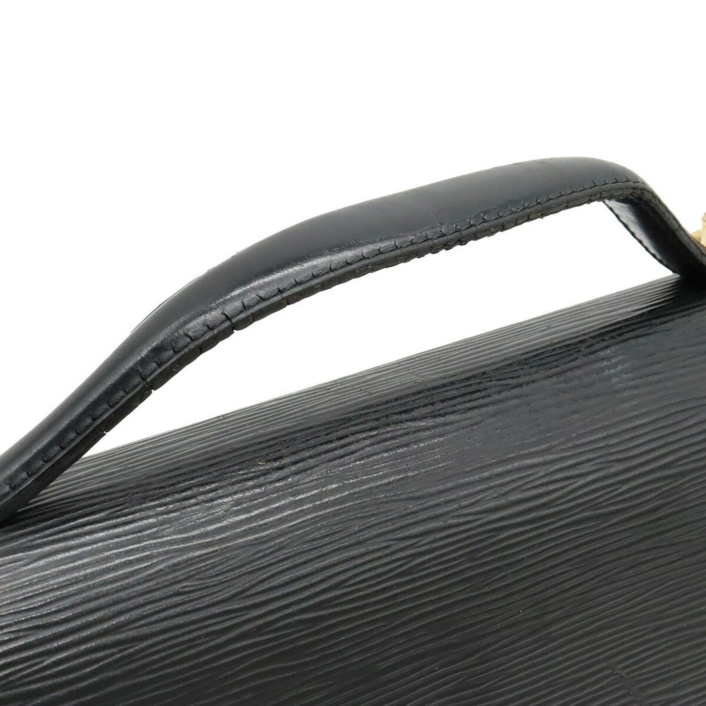 LOUIS VUITTON Epi Monceau Second Bag Handbag Noir Black Missing Key M52122