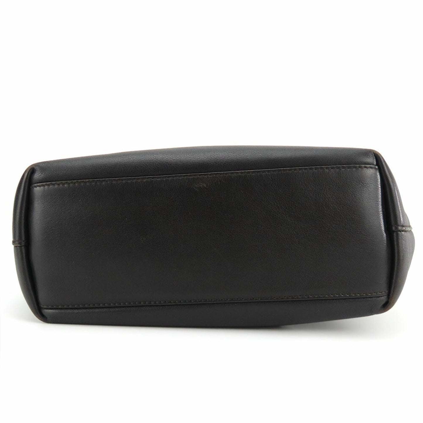 Christian Dior Dark Brown Leather Handbag