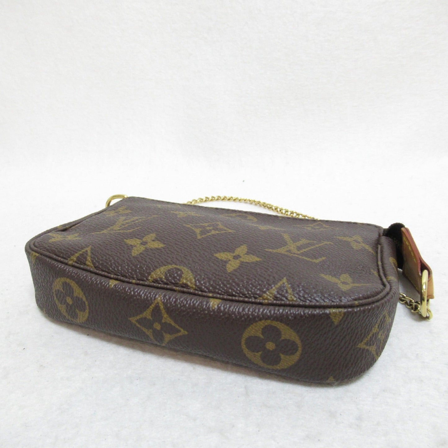 LOUIS VUITTON Mini Pochette Accessoires Accessory Pouch Brown Monogram PVC coated canvas M58009