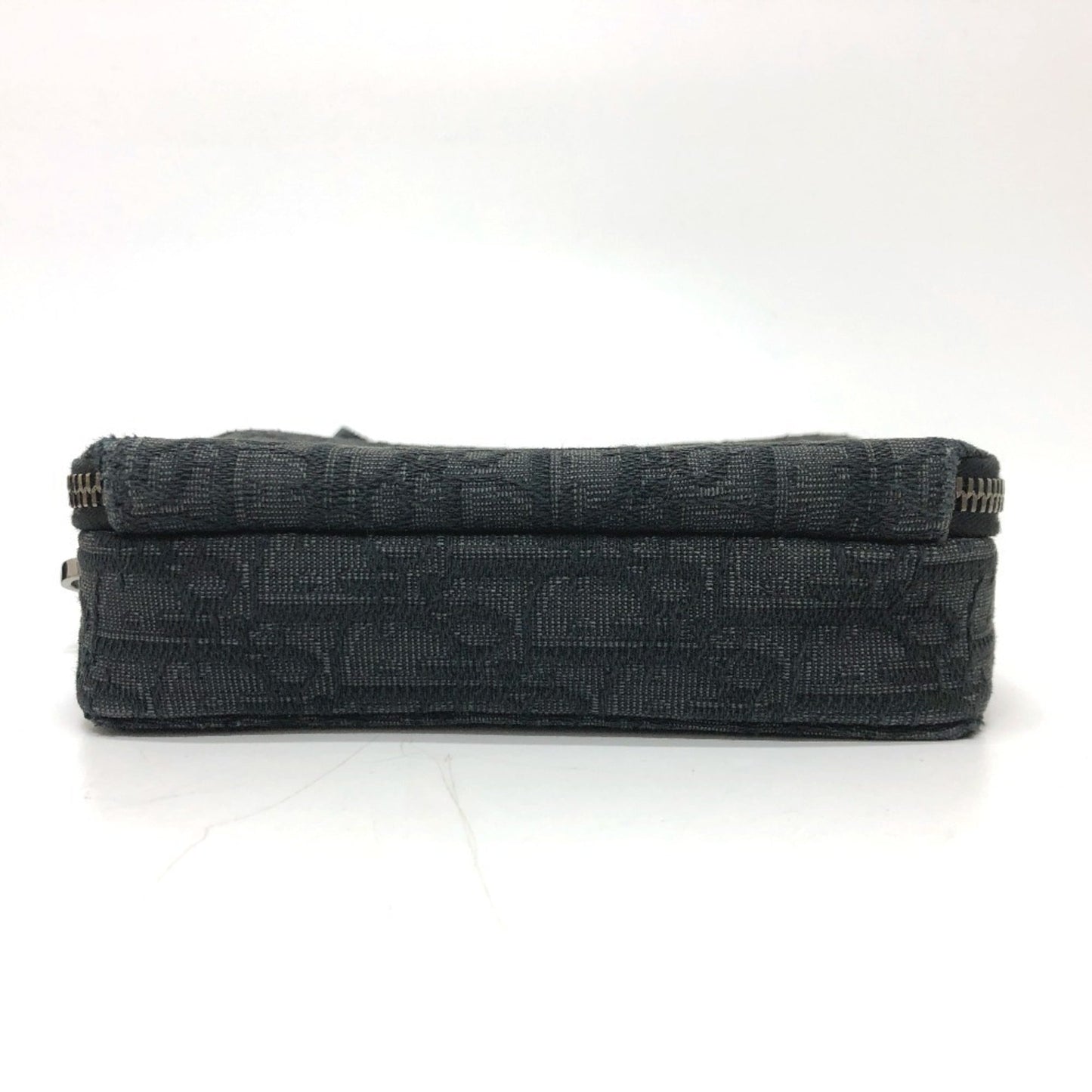 Christian Dior Navy Canvas Pouch Shoulder Bag