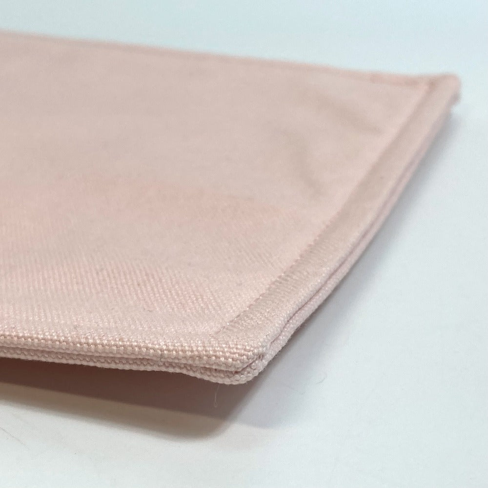HERMES Pouch cotton pink accessory case Adada Dot GM Women