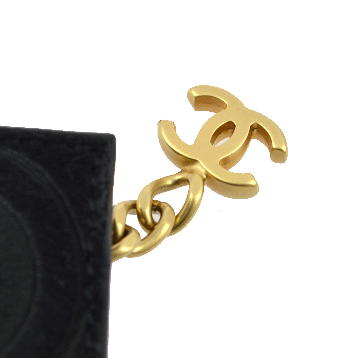 Chanel Black Pony Hair COCO Pouch Bag