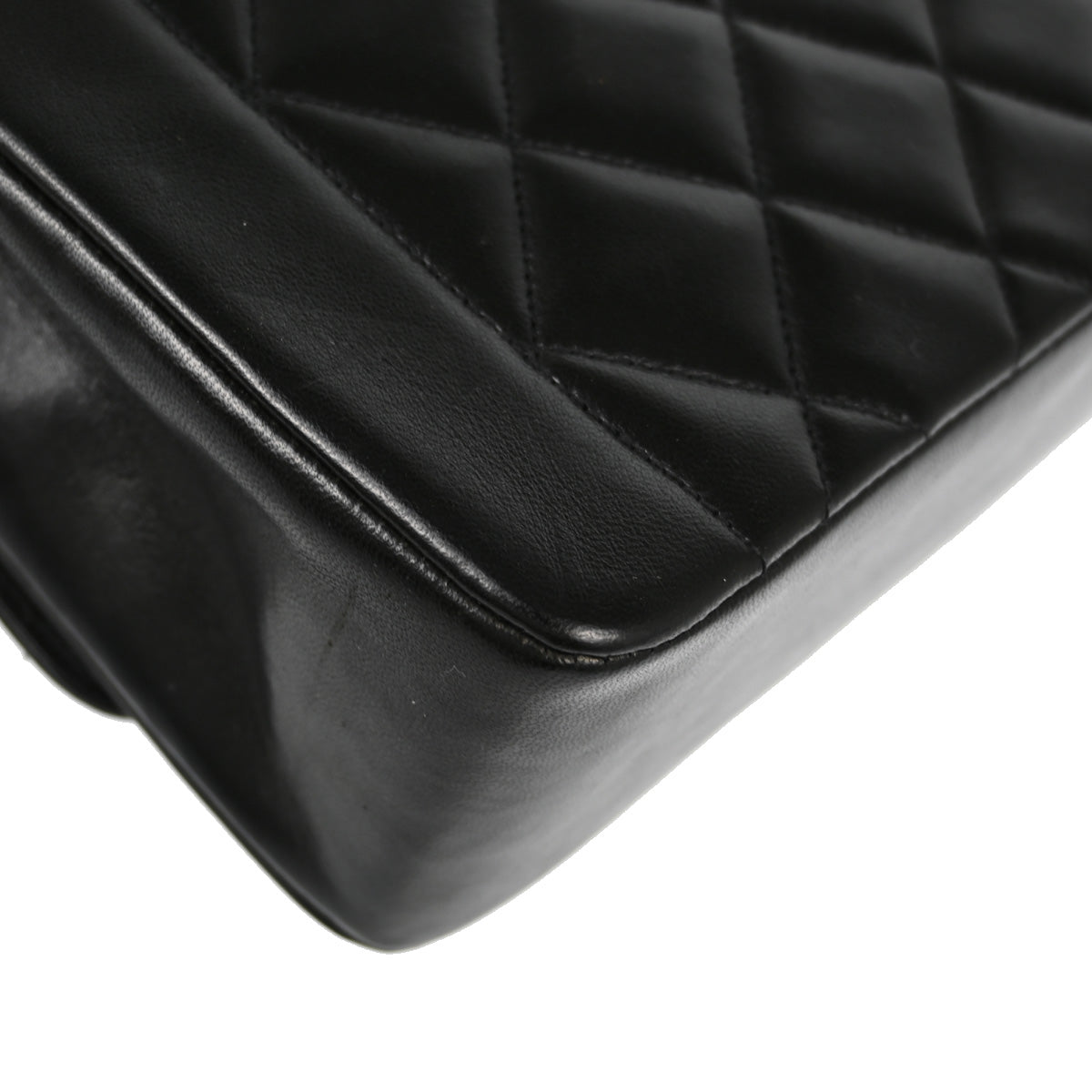 Chanel Black Lambskin Small Diana Shoulder Bag