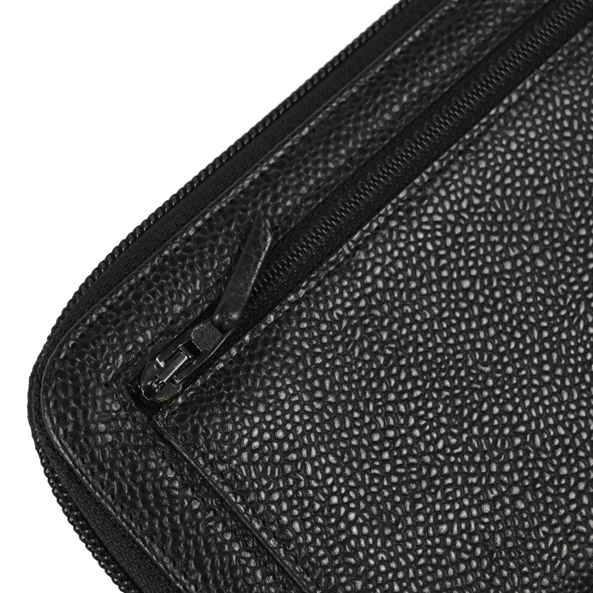 Chanel Black Caviar Long Wallet Purse