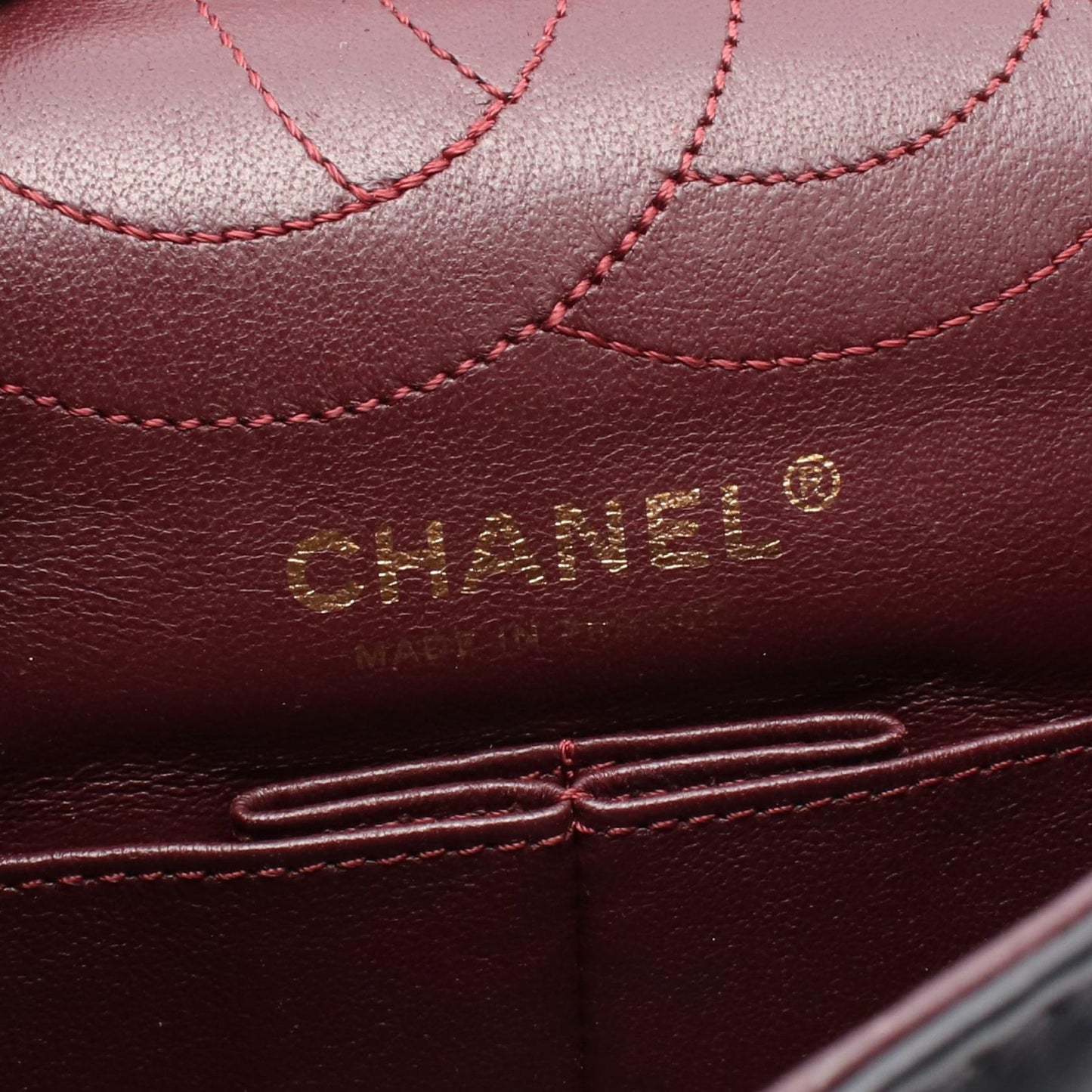 Chanel 2.55 Matelasse Mademoiselle Chain Leather Shoulder Bag