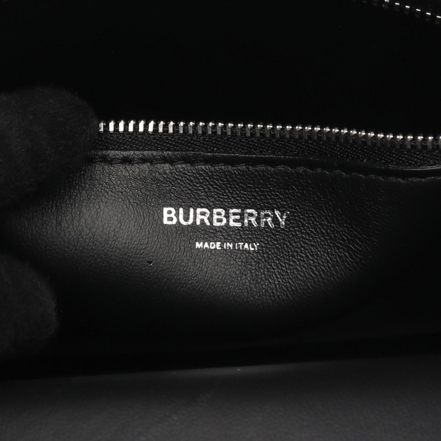Burberry Mini Topstitch Leather Handbag
