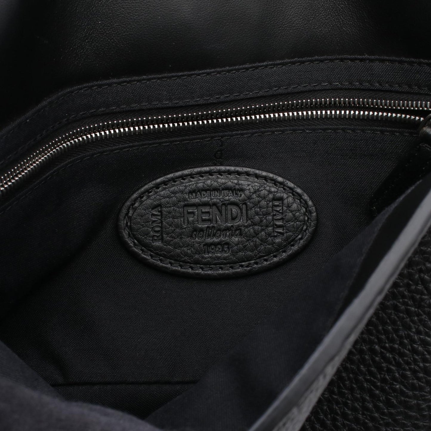 Fendi Croissant Leather Handbag
