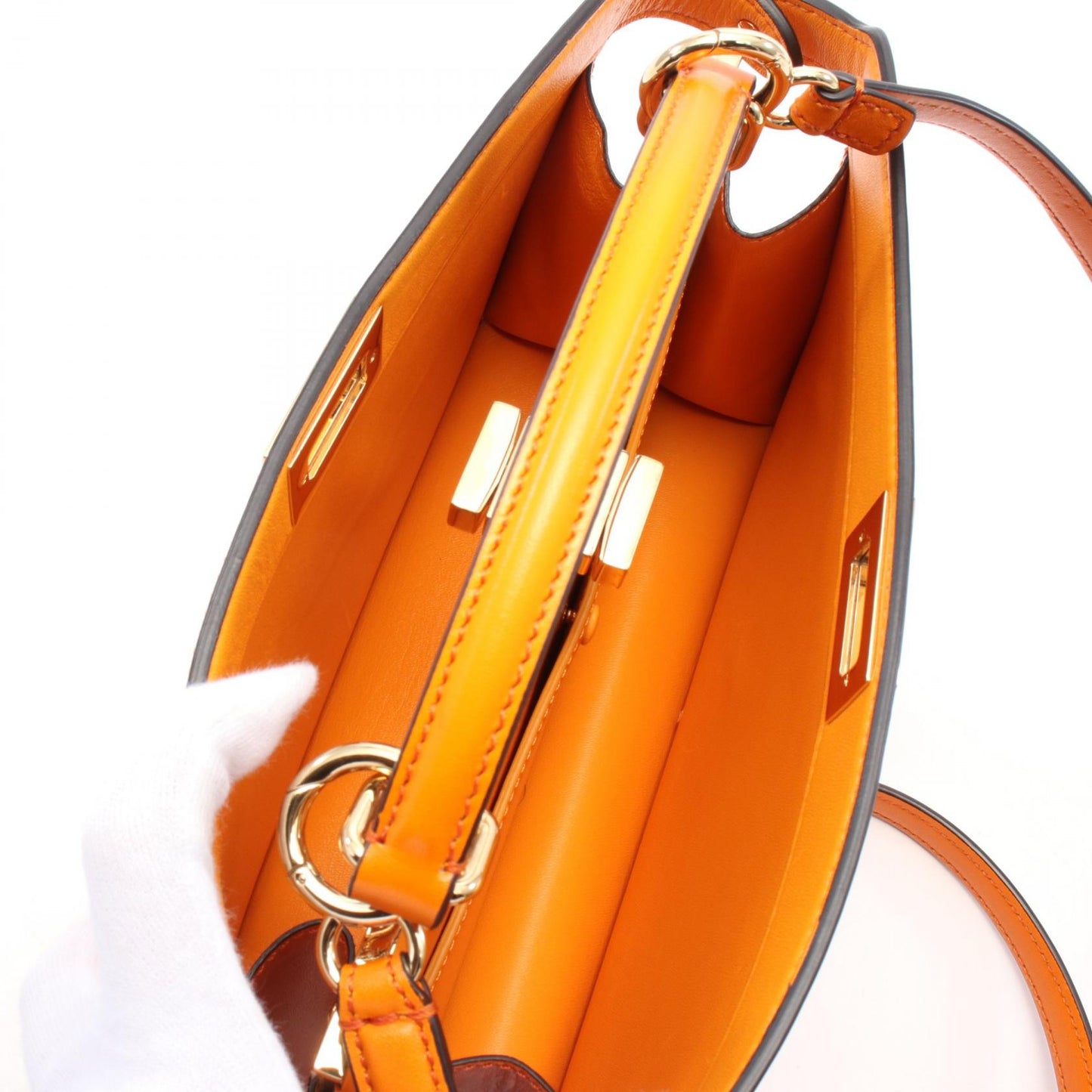 Fendi Leather Mamma Baguette Large Shoulder Bag 8BR834AQ0DF0E65