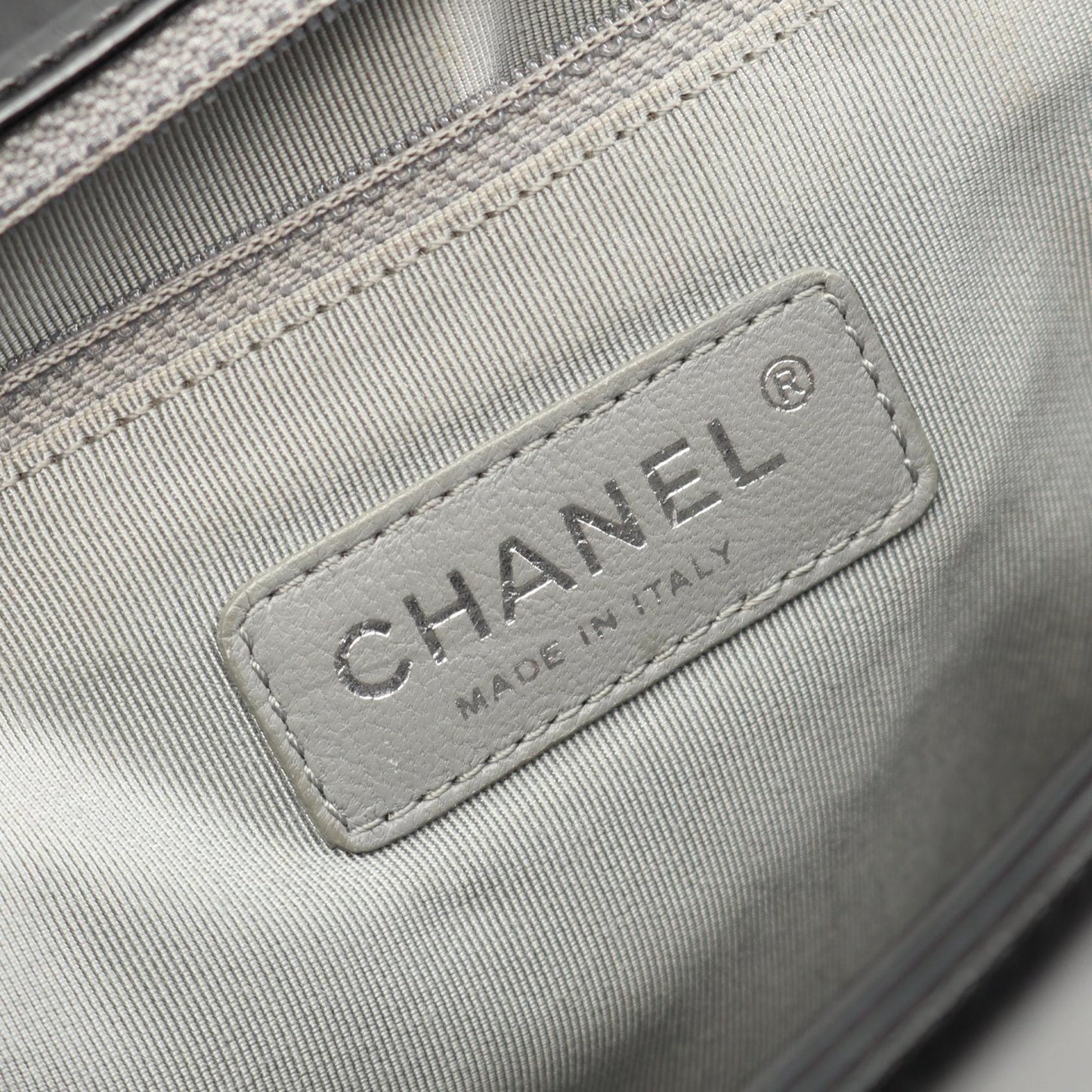 Chanel Boy Chanel Patent Leather Shoulder Bag