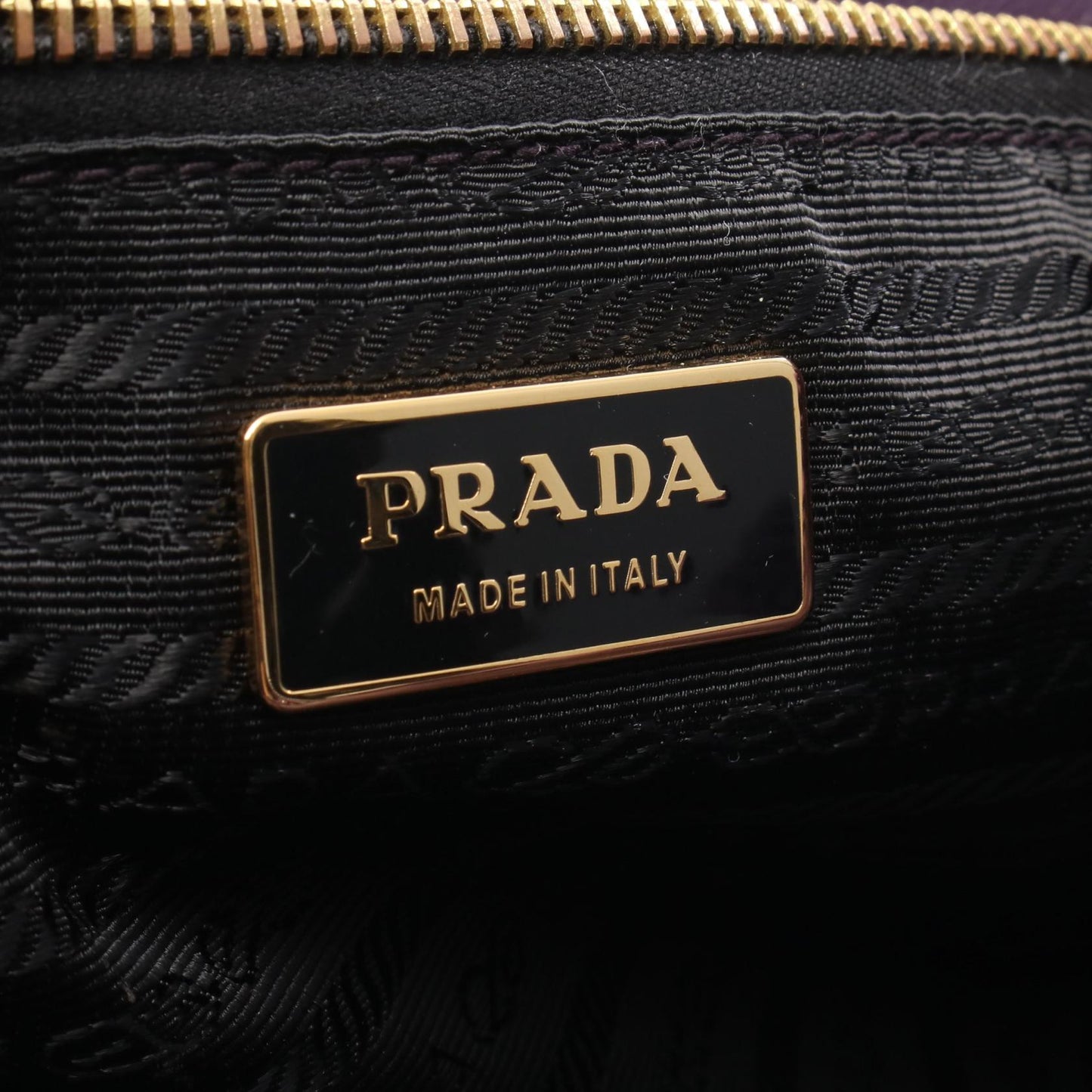 Prada TESSUTO B Nylon Leather Handbag