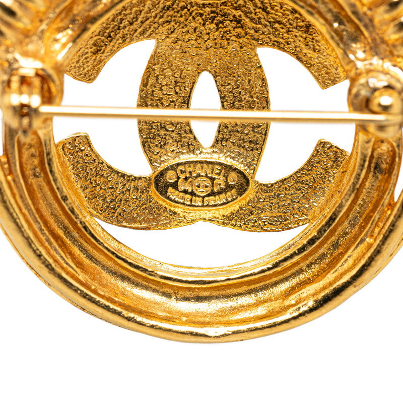 Chanel Gold Plated Coco Mark Brooch 94P Classic Flap Tote