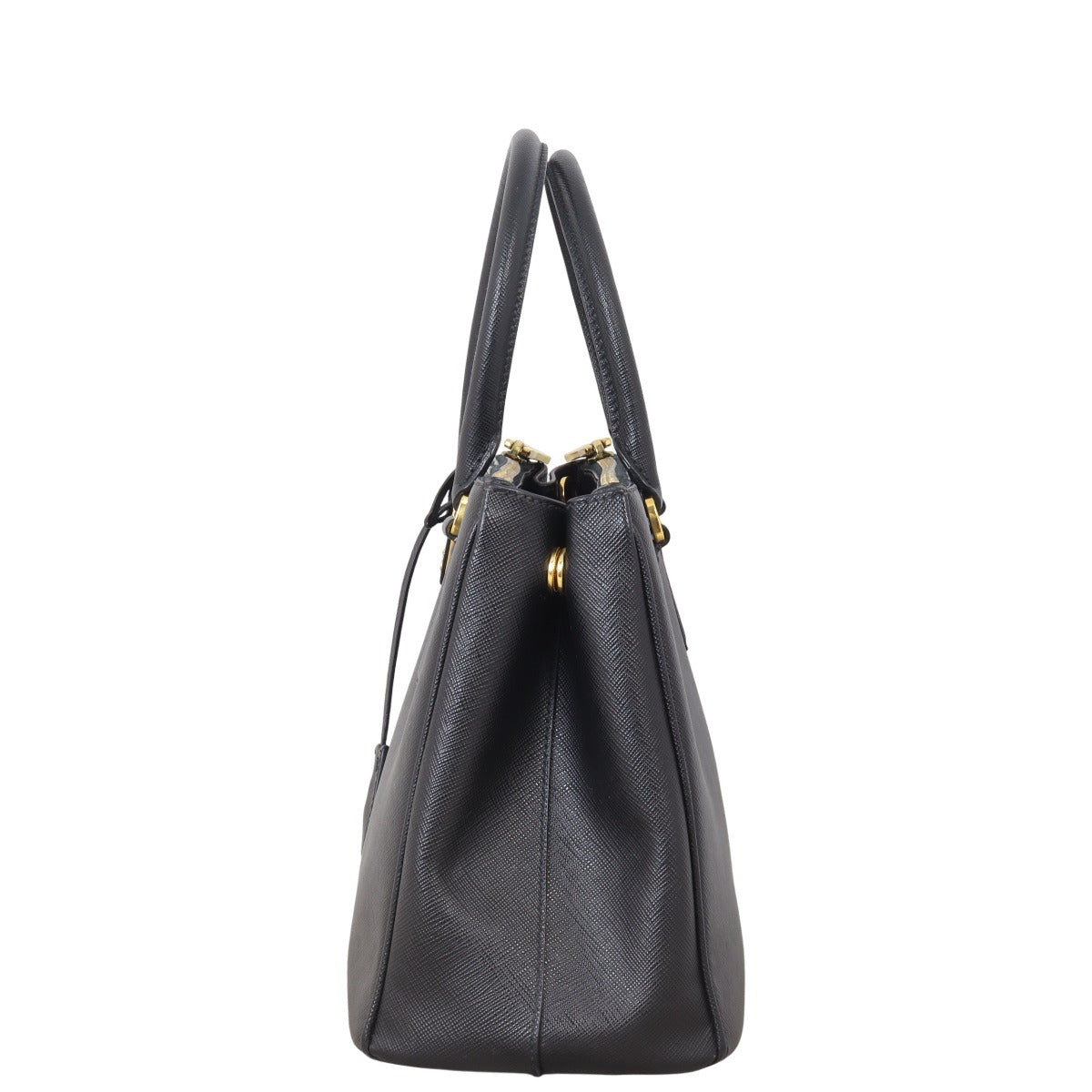 Prada Saffiano Lux Galleria Double Zip Tote Small