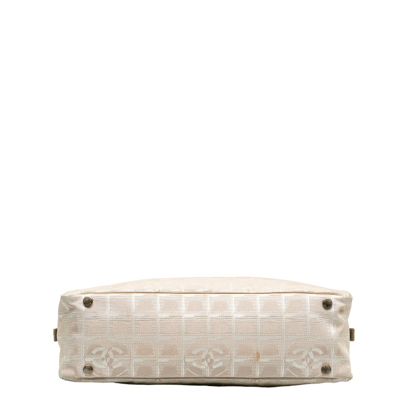 Chanel New Travel Line Canvas Leather Handbag