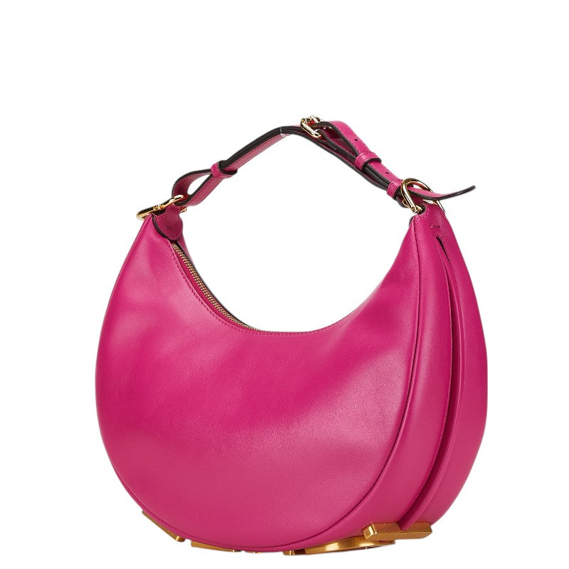 Fendi Unzipped Zucca Leather 2way Bag